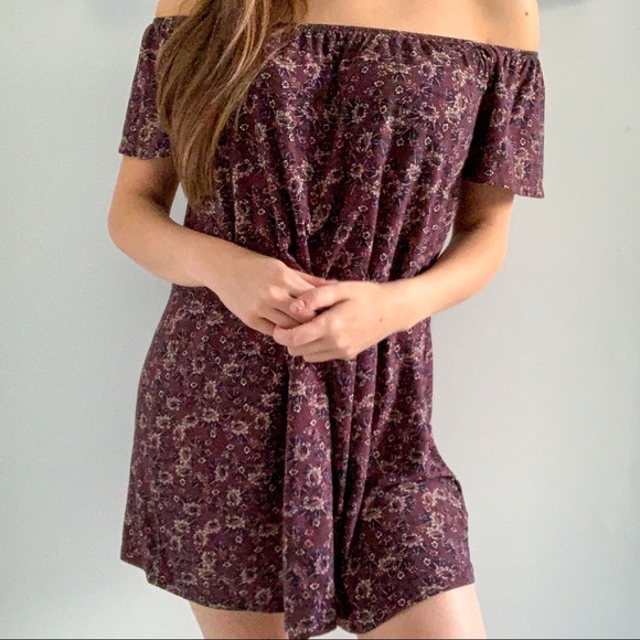 Pins and Needles Off-the-Shoulder Jersey Dress - Picture 1 of 5